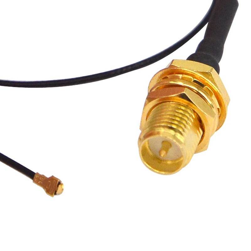 onelinkmore UFL to SMA M.2 NGFF MHF4 to RP SMA Female (Male pin) RF Pigtail WiFi Antenna Extension Cable 0.81mm for PCI WiFi Card Wireless Router M.2 Cards Pack of 2 (10 inch (25 cm)) - Image 4